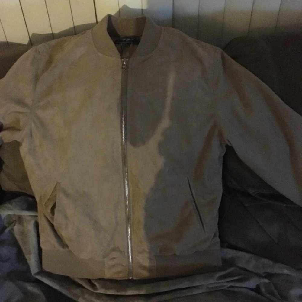 Forever 21 suede bomber jacket